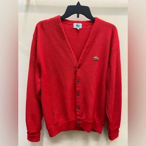 Vintage Izod Lacoste Button Up Sweater